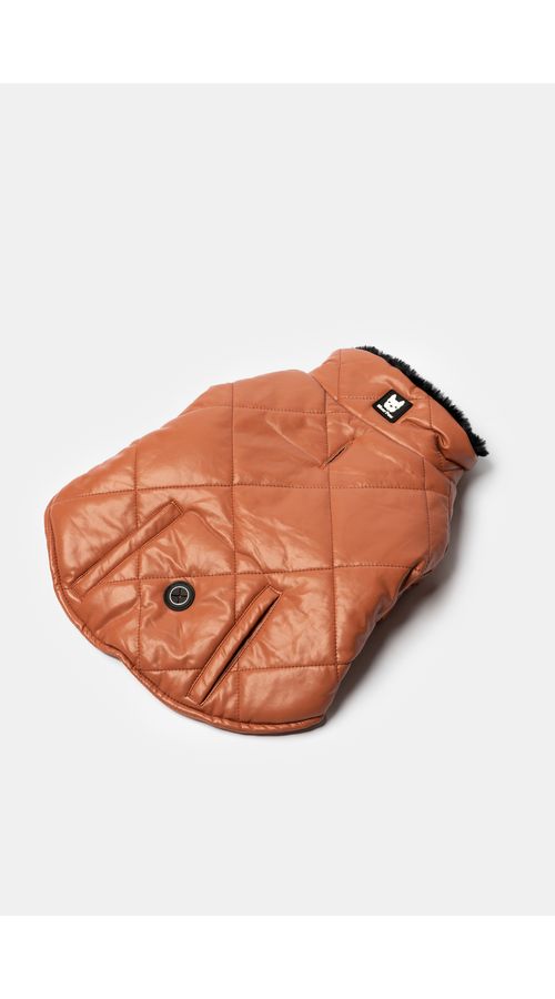 Slide View: 1: Silver Paw Phoenix Dog Quilted Puffer Jacket