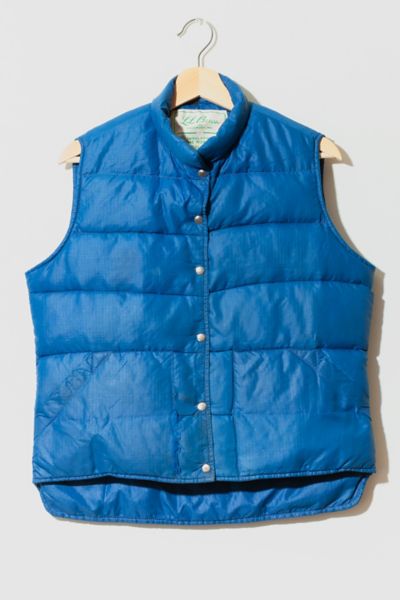 Vintage 1970s L.L. Bean Down Puffer Snap Button Vest