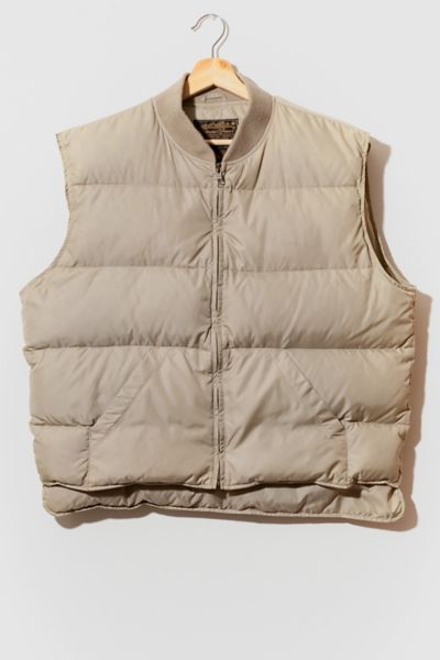 Vintage 1990s Eddie Bauer Tan Down Puffer Vest