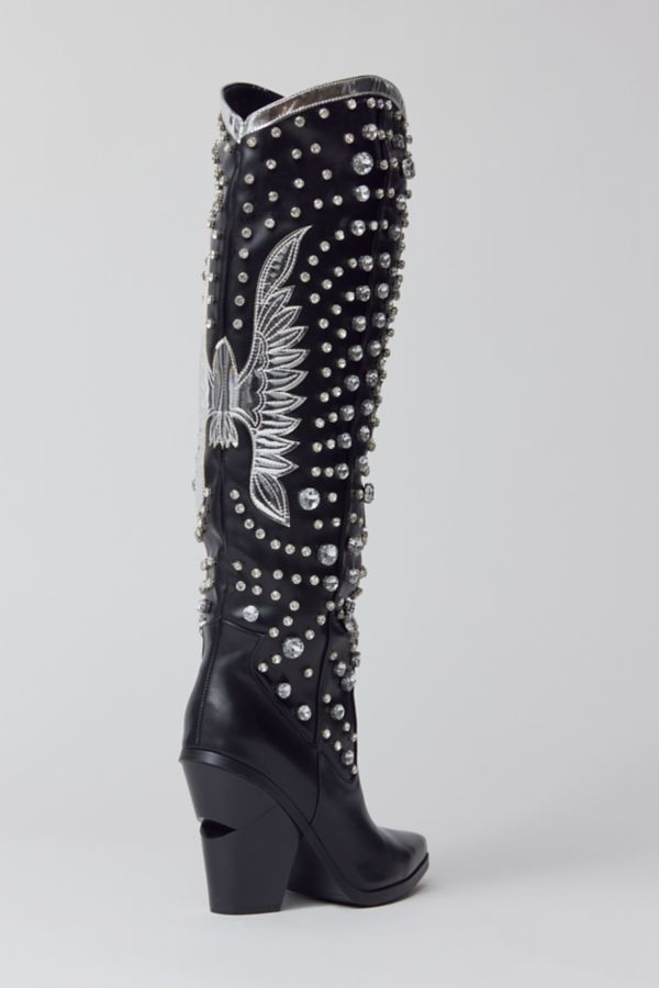 Slide View: 5: Azalea Wang Upbeat Rhinestone Cowboy Boot