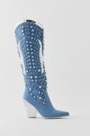 Thumbnail View 1: Azalea Wang Metallic Upbeat Rhinestone Cowboy Boot