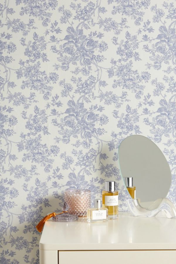 Slide View: 2: UO Home Toile Removable Wallpaper