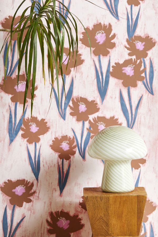 Slide View: 1: Schatzi Brown Danni Floral Pink Removable Wallpaper