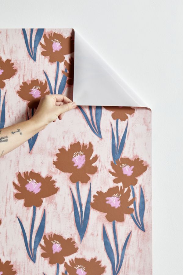 Slide View: 3: Schatzi Brown Danni Floral Pink Removable Wallpaper