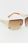 Thumbnail View 3: Holly Metal Shield Sunglasses