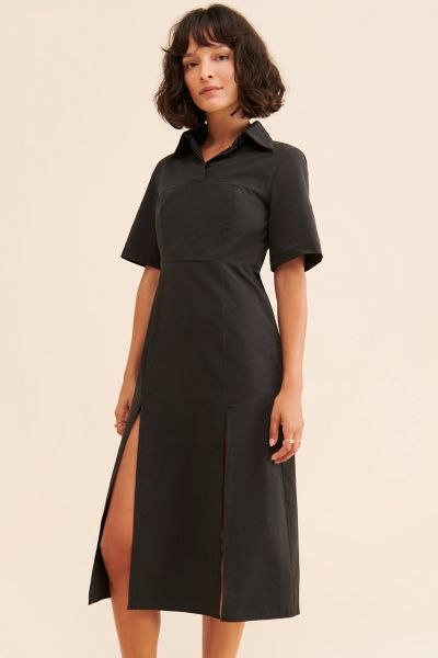 Ghospell Power Slide Midi Dress