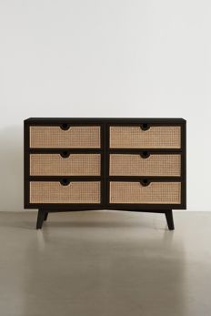 Slide View: 1: Marte 6-Drawer Dresser