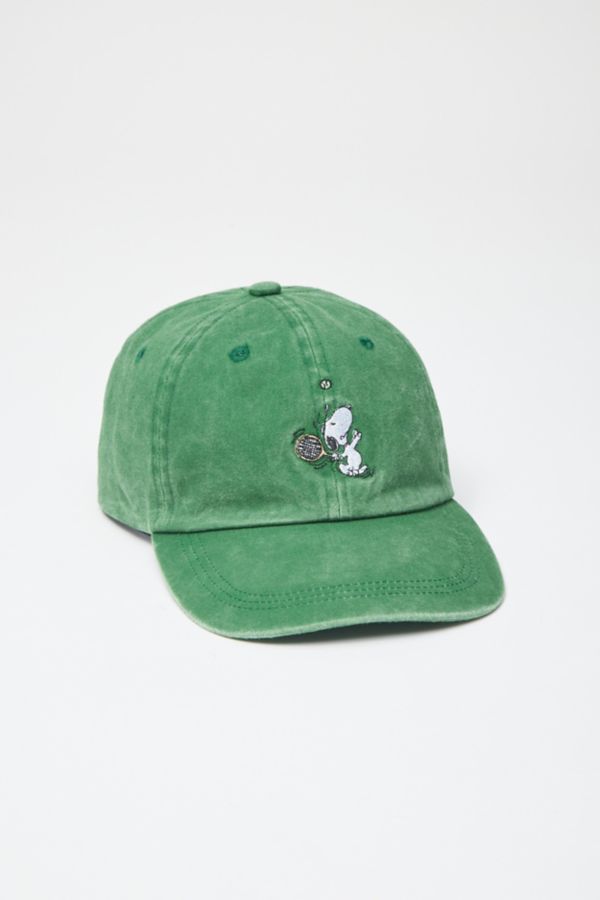 Slide View: 1: Peanuts Snoopy Tennis Washed Dad Hat