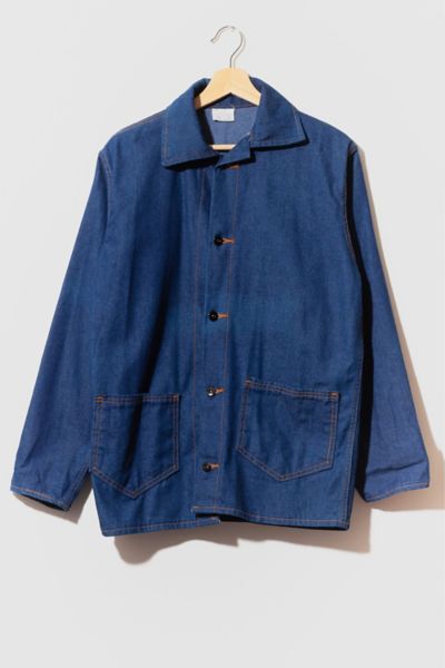 Vintage 1960s Denim Chore Coat Made in USA