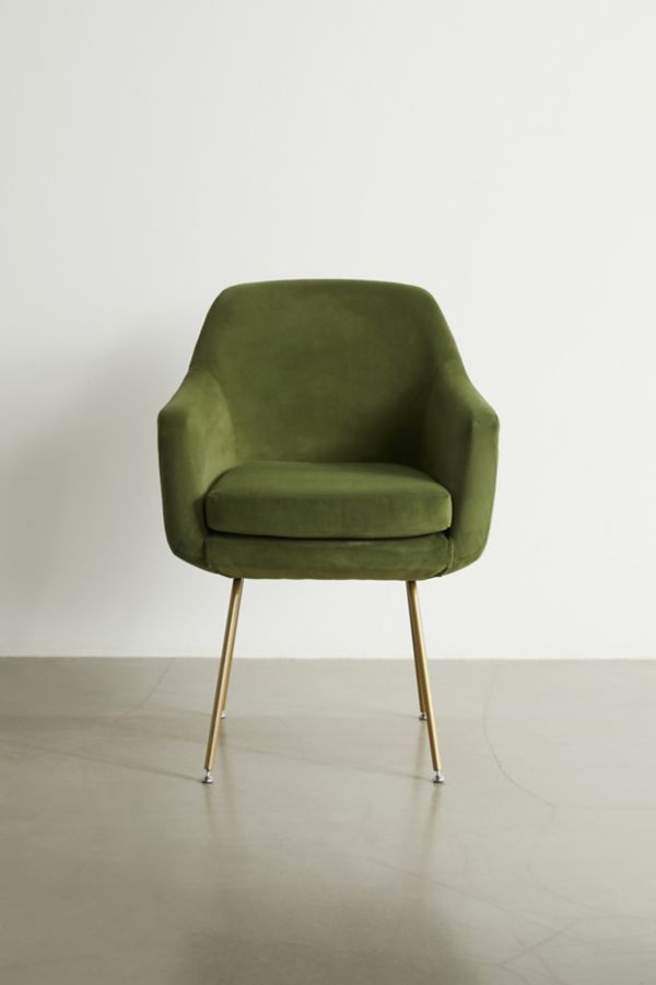 Slide View: 2: Merritt Velvet Dining Chair