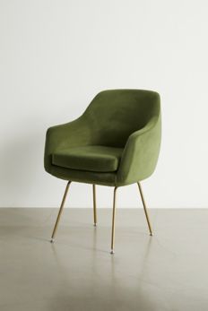 Slide View: 3: Merritt Velvet Dining Chair