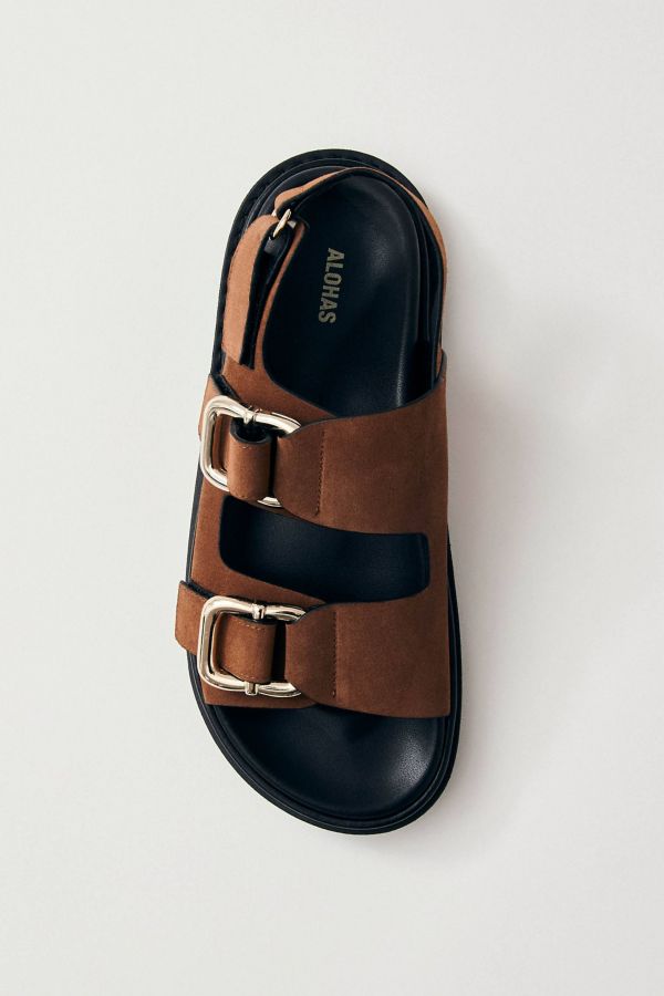 Slide View: 2: ALOHAS Harper Leather Slingback Buckled Sandal