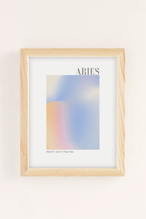 Slide View: 2: Emanuela Carratoni Aries Zodiac Sign Gradient Art Print