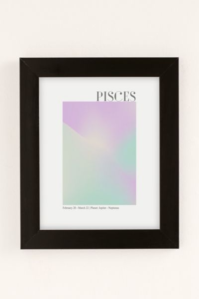 Emanuela Carratoni Pisces Zodiac Sign Gradient Art Print