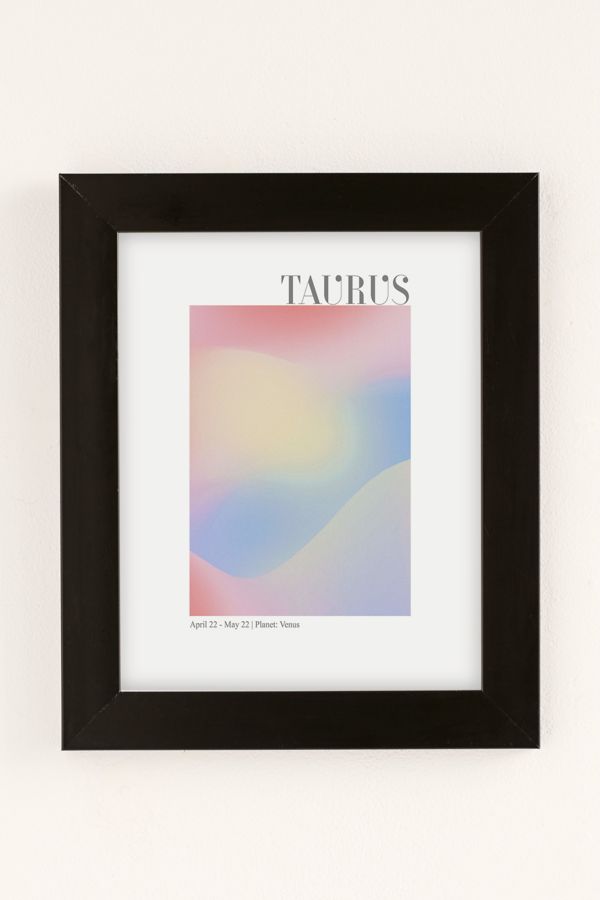 Slide View: 1: Emanuela Carratoni Taurus Zodiac Sign Gradient Art Print