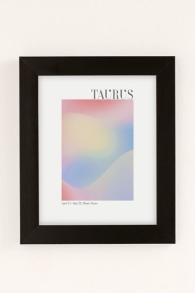 Reproduction artistique Taurus Zodiac Sign Gradient Emanuela Carratoni