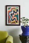 Thumbnail View 1: Kierkegaard Design Studio Design Retro Liquid Swirl Abstract 1 Art Print