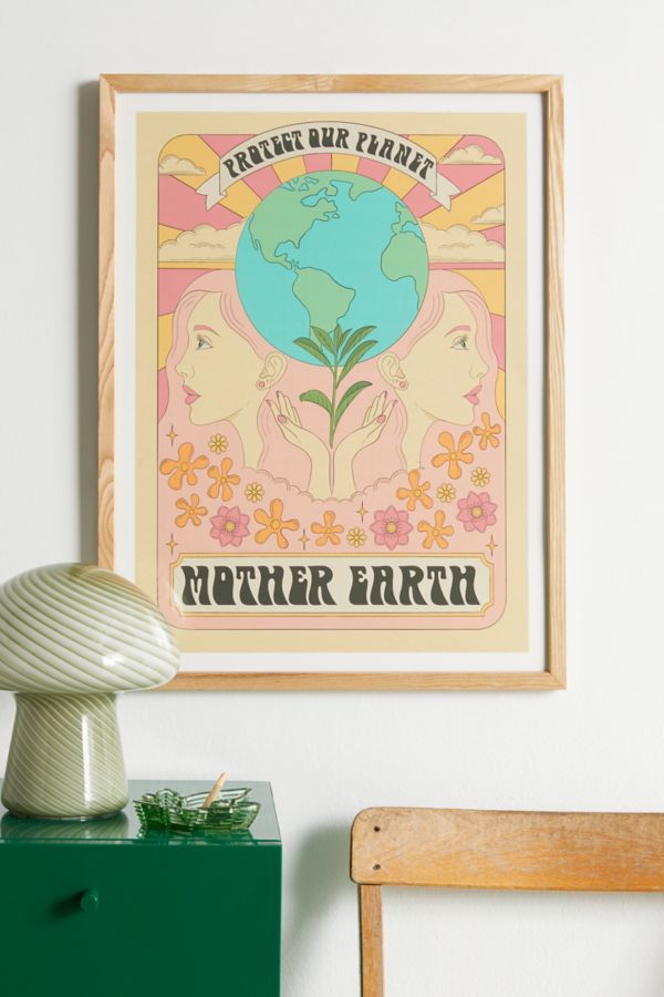 Slide View: 1: Lauren Ashleigh Mother Earth I Art Print