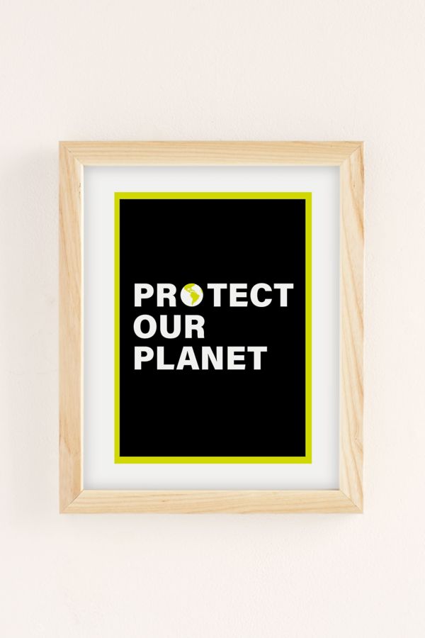 Slide View: 2: Grace Ann Perry Designs Protect Our Planet Art Print