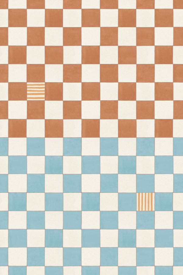 Slide View: 2: Backdrop Gambit Checkered Wallpaper