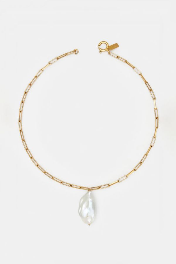 Slide View: 2: Deux Lions Jewelry Luna Baroque Pearl Necklace