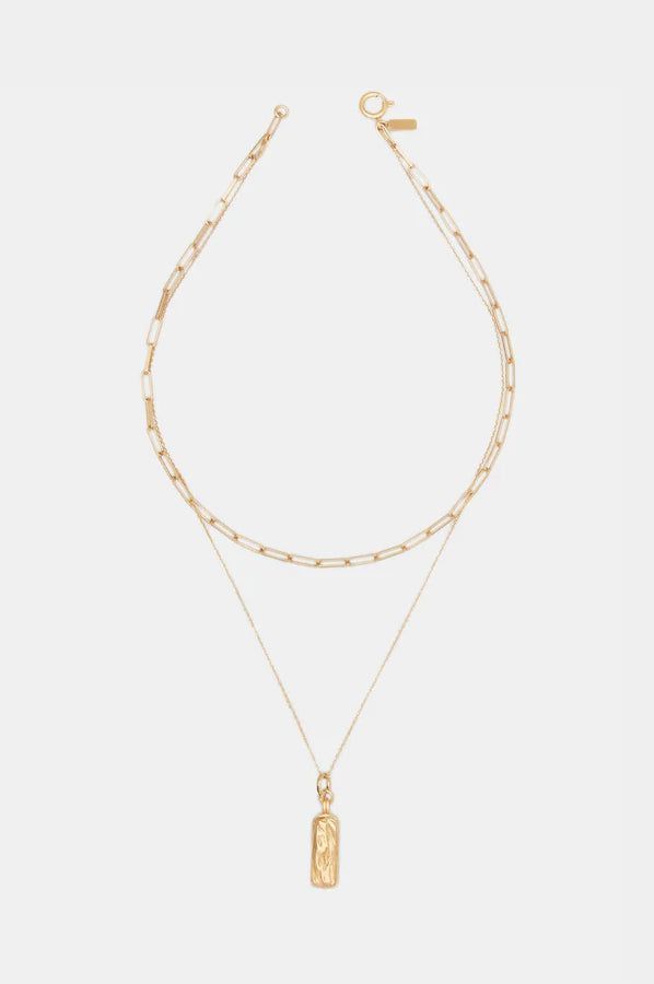 Slide View: 2: Deux Lions Jewelry Golden Coulee Layered Necklace