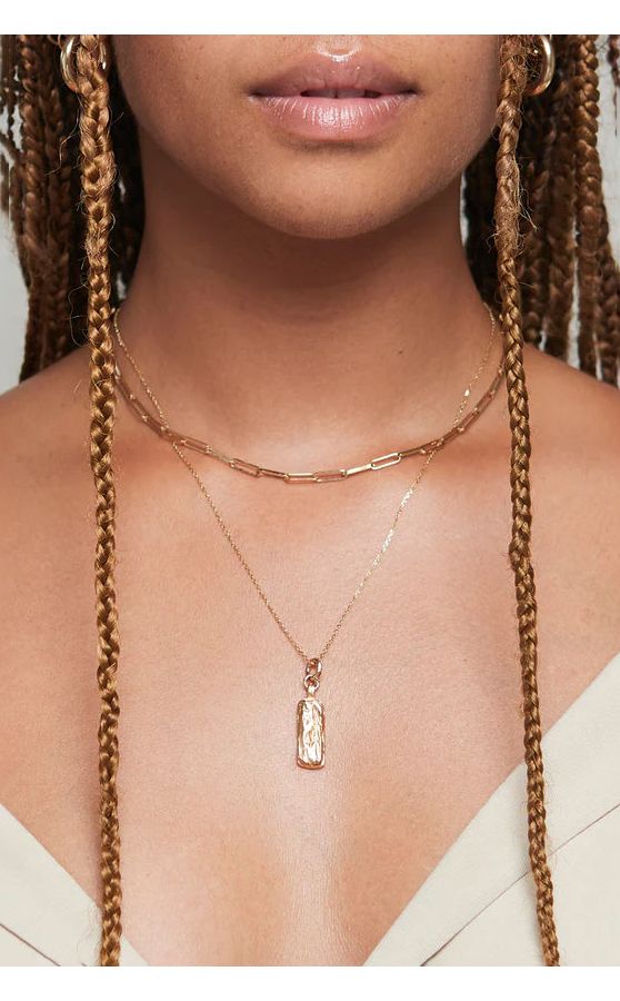 Slide View: 1: Deux Lions Jewelry Golden Coulee Layered Necklace