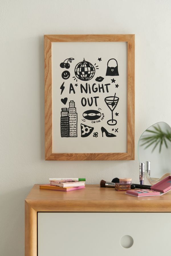 Slide View: 1: Megan Steiger A Night Out Art Print