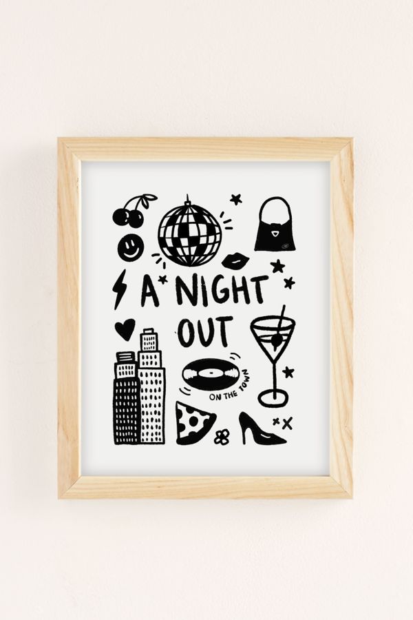 Slide View: 2: Megan Steiger A Night Out Art Print