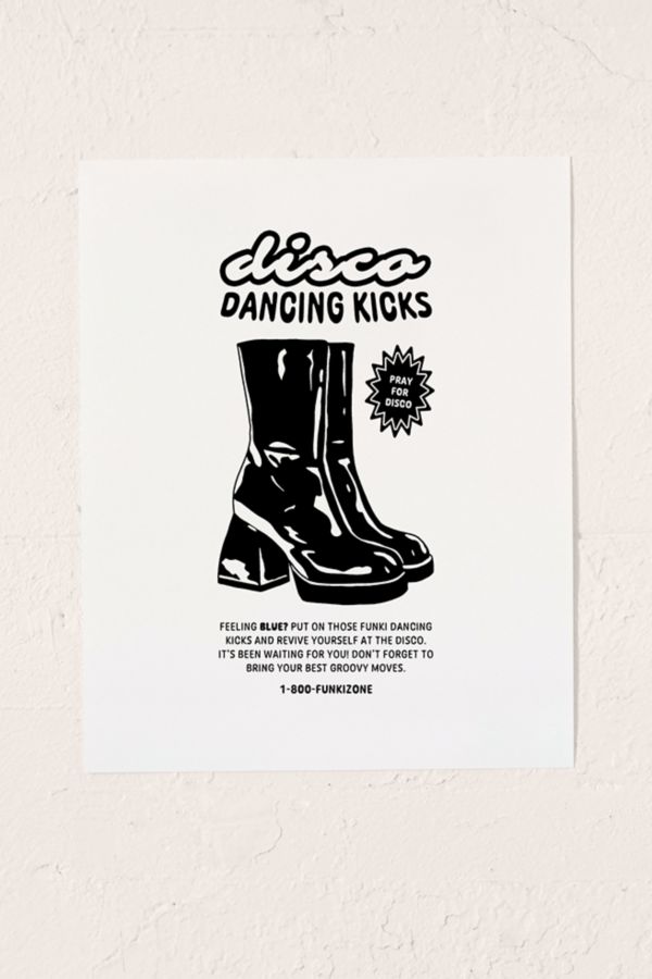 Slide View: 2: Megan Steiger Disco Kicks Art Print