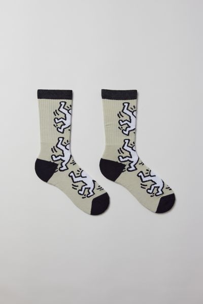 Chaussettes mi-mollet personnage dansant Keith Haring 