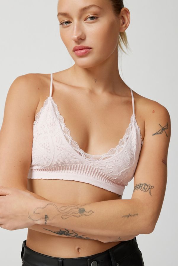 Slide View: 4: Out From Under Seamless Stretch Lace Scooped Bralette