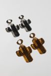 Thumbnail View 3: Sigfus Designs Mirrored Saguaro Cactus Earrings