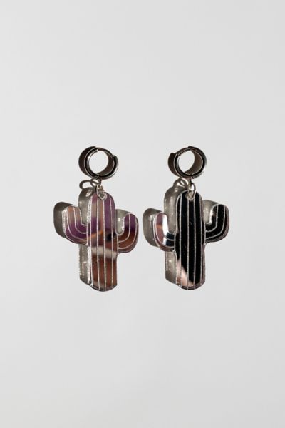 Sigfus Designs Mirrored Saguaro Cactus Earrings