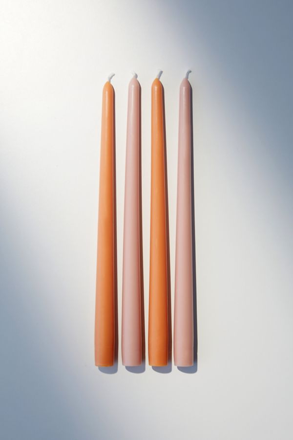 Slide View: 2: Solid Taper Candle - Set Of 4