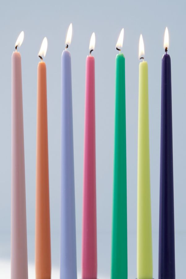 Slide View: 3: Solid Taper Candle - Set Of 4