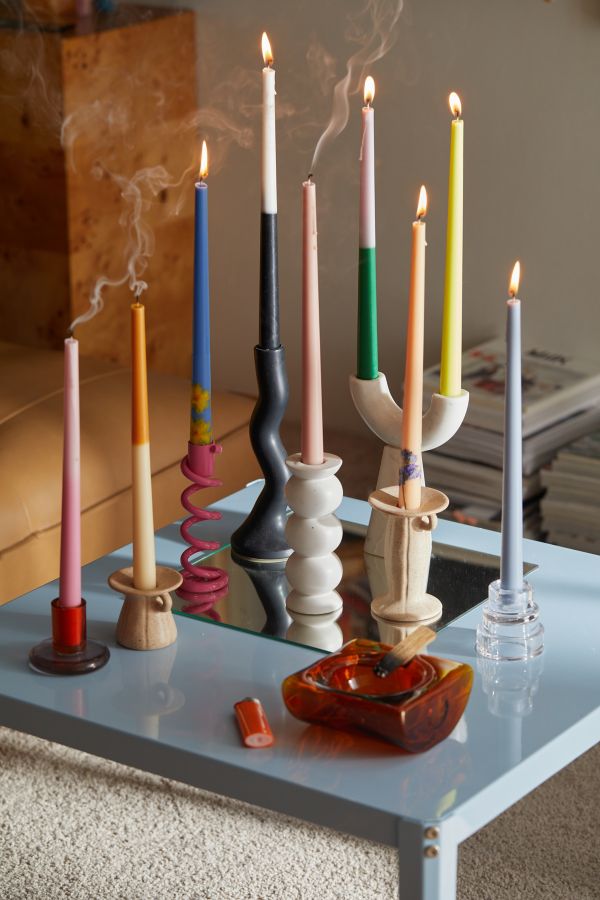 Slide View: 4: Solid Taper Candle - Set Of 4