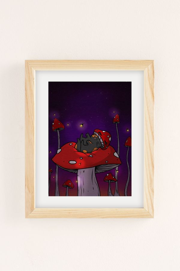 Slide View: 1: Plantspace Tortie Cat Magic Art Print