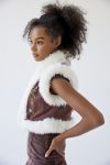 Thumbnail View 3: UO Carver Faux Fur Trim Embroidered Vest