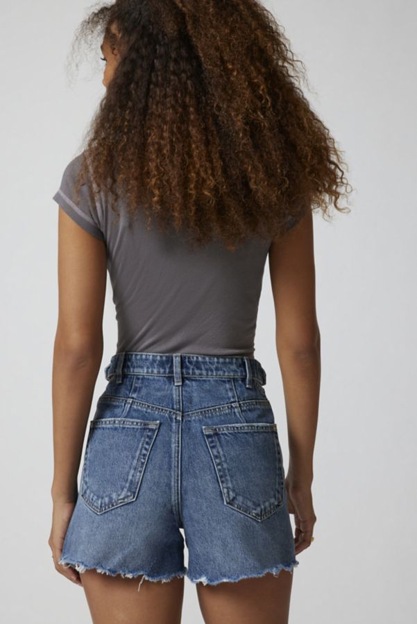 Slide View: 5: Short en Denim Miss Sixty à Taille Découpée