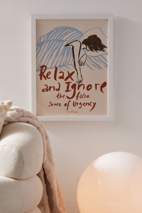 Slide View: 1: PSTR Studio Sissan Relax & Ignore Frameless Art Print