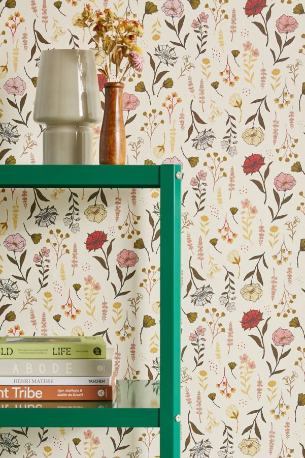 Slide View: 1: Avenie Cottage Garden IV Removable Wallpaper