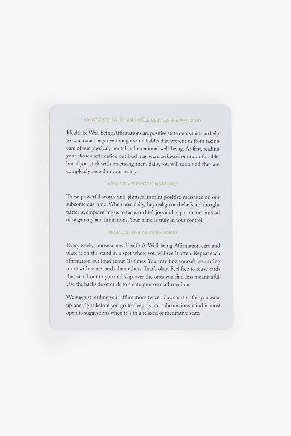 Slide View: 5: Mindful Affirmations Card Deck by Intelligent Change