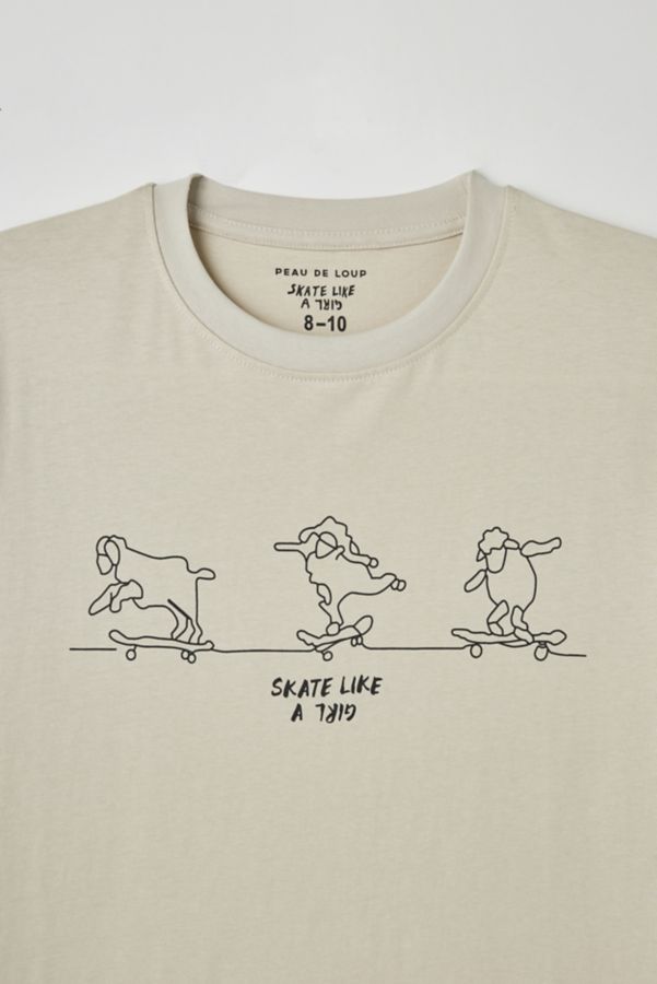 Slide View: 4: Peau De Loup X Skate Like A Girl UO Exclusive Breaking Binaries Tee