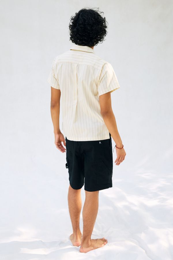 Slide View: 5: Peau De Loup X Skate Like A Girl UO Exclusive Short Sleeve Button-Down Shirt