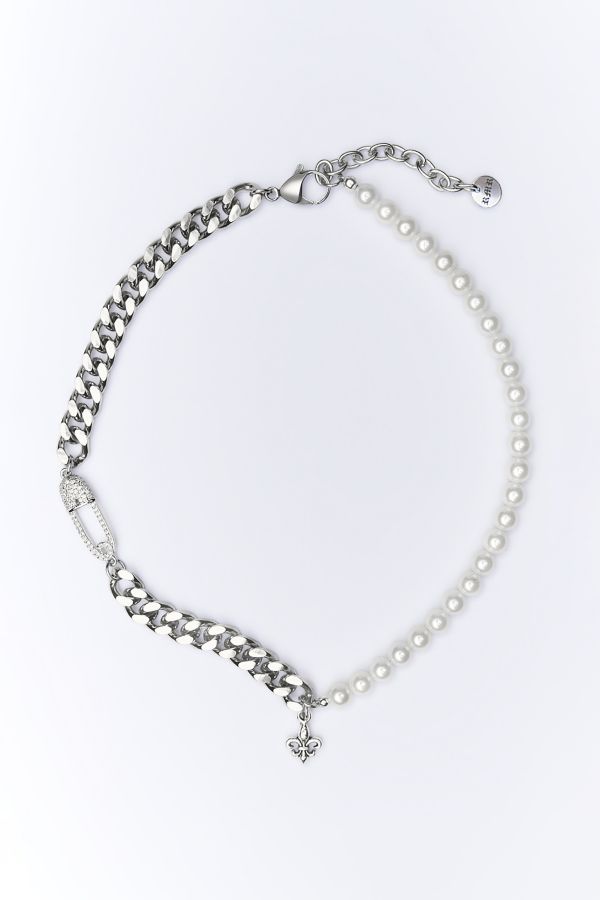 Slide View: 1: RIMOR Dimidium Pearly Chain Choker Necklace