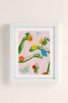 Thumbnail View 2: Chromoeye Jewels In Pink And Green Art Print