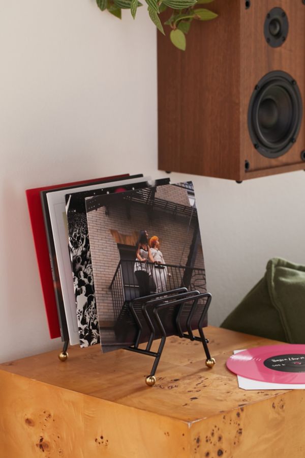 Slide View: 1: Nina Record Storage Rack