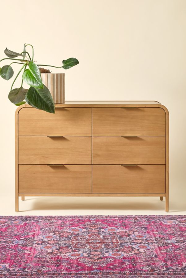 Slide View: 1: Kane 6-Drawer Wood Dresser