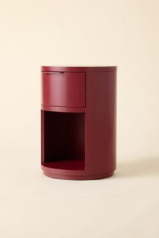 Slide View: 2: Kane Round Storage Nightstand